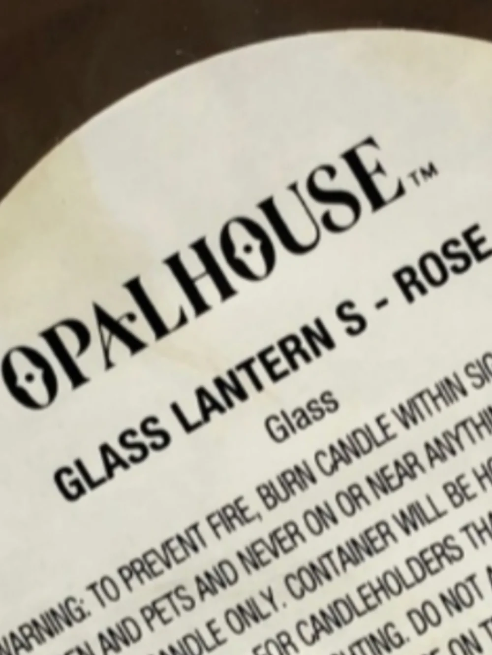 Big Opalhouse Lavender Rose Glass Pillar Candle Lantern Holder Purple Olive Jar